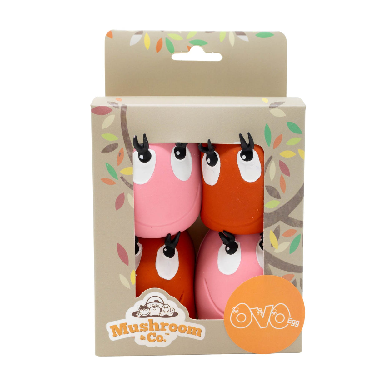 OVO Large Mixed 4-egg set (2 OVO Large &amp; 2 red 2 pink)