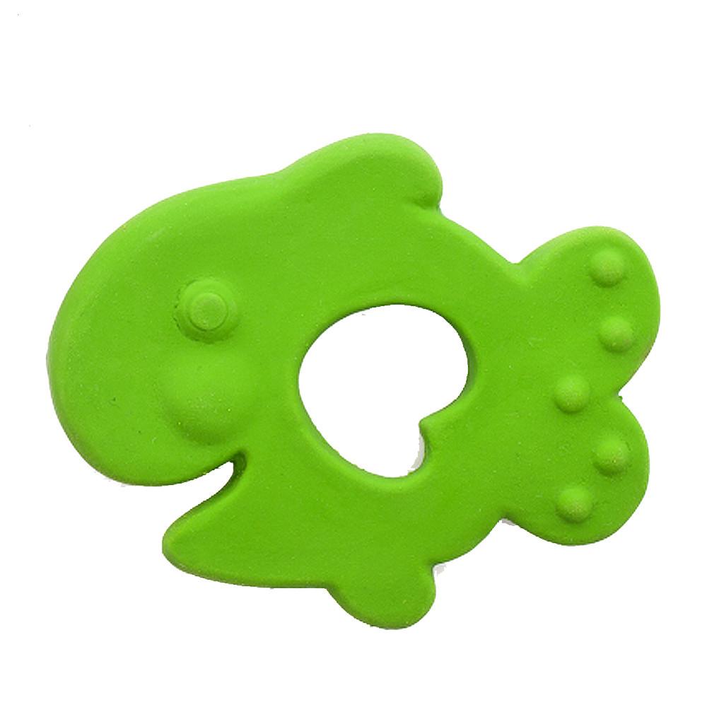 Green Rubber Teether Fish - Lanco Toys